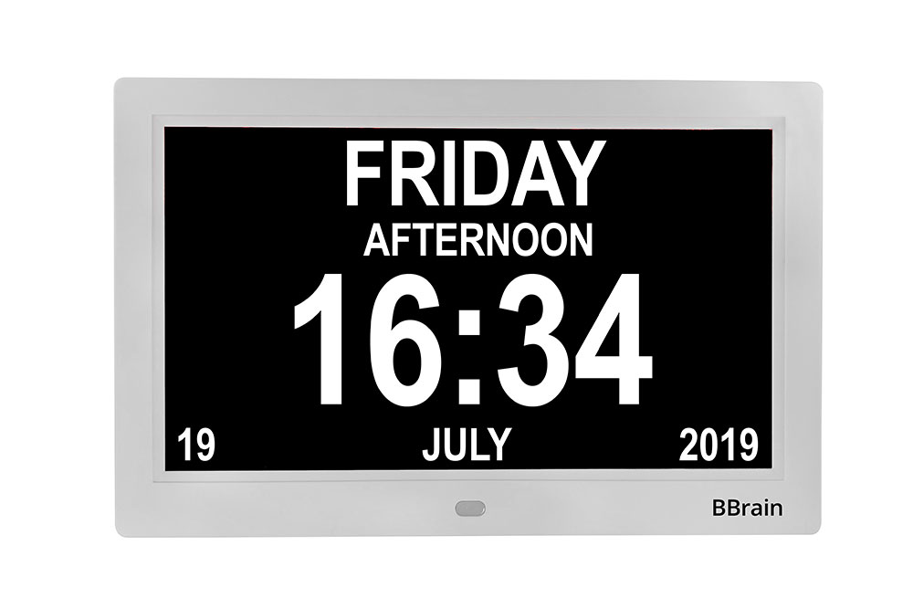 Banner Basic Digital Calender Clock white - time